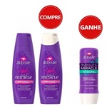 Shampoo + Condicionador Aussie Total Miracle 7 em 1 Ganhe Creme de Tratamento Aussie Strong