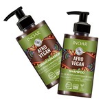 Ficha técnica e caractérísticas do produto Shampoo + Condicionador Cachos Afro Vegan Inoar 300ml