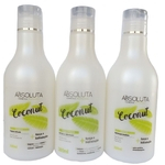 Shampoo Condicionador e Leave-in Coconut Lua Absoluta 300 gr