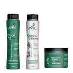 Ficha técnica e caractérísticas do produto Shampoo, Condicionador e Máscara Óleo de Coco e Cactos