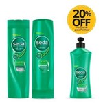 Ficha técnica e caractérísticas do produto Shampoo + Condicionador Ganhe 20% Off Creme para Pentear Seda Cachos Definidos 300ml