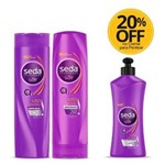 Ficha técnica e caractérísticas do produto Shampoo + Condicionador Ganhe 20% Off no Creme para Pentear Seda Liso Perfeito 300ml
