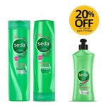 Shampoo + Condicionador Ganhe 20% Off no Creme para Pentear Seda SOS Crescimento Saudável 300ml