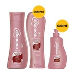 Shampoo + Condicionador Ganhe Creme para Pentear Monange Hidratação Intensiva
