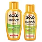 Ficha técnica e caractérísticas do produto Shampoo + Condicionador Niely Gold Hidratação Milagrosa Água de Coco 300ml + 200ml Preço Especial