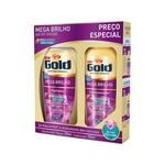 Ficha técnica e caractérísticas do produto Shampoo + Condicionador Niely Gold Mega Brilho 300 + 200ml
