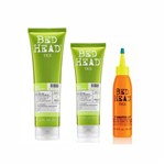 Ficha técnica e caractérísticas do produto Shampoo Condicionador Tigi Bed Head Urban Antidotes Reenergize e Creme Tigi Bed Head Straighten Out