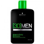 Ficha técnica e caractérísticas do produto Shampoo 3D Men Hair Body Schwarzkopf 250ml