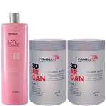 Shampoo de Bambú & Dois Selantes Btx 3D Argan 6 em 1 Paiolla