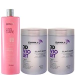 Ficha técnica e caractérísticas do produto Shampoo de Bambú Dois Selantes Btx 3D Violet 7 em 1 Paiolla