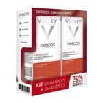 Ficha técnica e caractérísticas do produto Shampoo Dercos Energizante Antiqueda 200ml Vichy Kit com 2