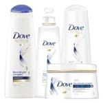 Ficha técnica e caractérísticas do produto Shampoo Dove Reconstrução Completa + Cond + Creme Tratamento + Creme Pentear Leve Mais Pague Menos