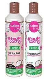 Ficha técnica e caractérísticas do produto Shampoo e Condicionador Coco Todecacho 300ml Cada - Salon Line