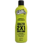 Shampoo e Condicionador Collie Amazon 2x1 Cães e Gatos - 500 Ml