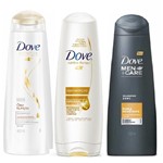 Shampoo e Condicionador Dove Óleo Nutrição 400ml + Shampoo Dove Men 2 em 1 Força Resistente 400ml - DOVE