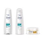 Shampoo e Condicionador Dove Pontas Duplas + Creme de Tratamento Óleo Nutrição - Dove