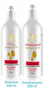 Ficha técnica e caractérísticas do produto Shampoo e Condicionador Gordura de Rã Hábito Cosméticos