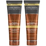 Shampoo e Condicionador John Frieda Brilliant Brunette Visibly Brighter 245ML