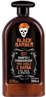Ficha técnica e caractérísticas do produto Shampoo e Condicionador Muriel Black Barber Cabelo/ Barba 300ml
