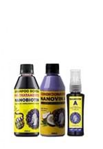 Shampoo e Condicionador Nanovin a Cavalo de Ouro 2x300ml Tônico 30ml
