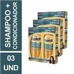 Ficha técnica e caractérísticas do produto Shampoo e Condicionador Óleos de Argan Niely Gold Kit 3un