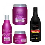 Ficha técnica e caractérísticas do produto Shampoo e Máscara e Bottox Platinum Blond e Shampoo Anabolizante 300ml - Forever Liss
