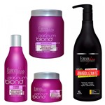 Ficha técnica e caractérísticas do produto Shampoo e Máscara e Bottox Platinum Blond e Shampoo Anabolizante 1L - Forever Liss