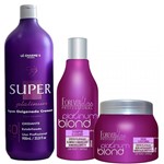 Ficha técnica e caractérísticas do produto Shampoo e Máscara Platinum Blond e Água Oxigenada OX Vol 40 - Forever Liss