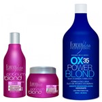 Ficha técnica e caractérísticas do produto Shampoo e Máscara Platinum Blond e Água Oxigenada OX Vol 35 - Forever Liss