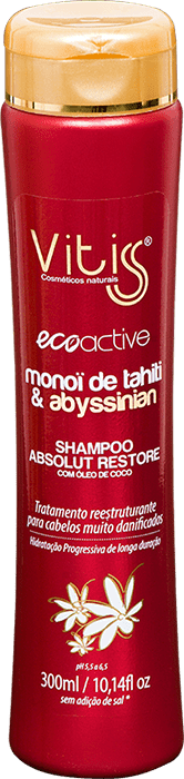Ficha técnica e caractérísticas do produto Shampoo Eco Active Monoi de Tahiti Vitiss 300ml