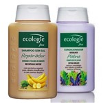 Shampoo Ecologie Reparador Nutrição + Condicionador Cabelos Grisalhos - Ecologie
