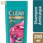Ficha técnica e caractérísticas do produto Shampoo 2 em 1 Anticaspa Clear Scalpfoods Detox Pró Crescimento 200ml