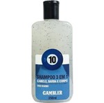 Shampoo 3 Em1 Bola 10 - Uso Diário 25ml Gambler