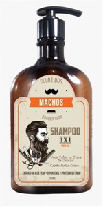 Shampoo 3 em 1 Clube dos Machos 250ml - Toda Toda Cosmetics