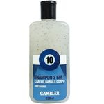 Shampoo 3 Em 1 - Uso Diário 250ml Gambler