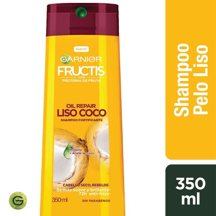 Ficha técnica e caractérísticas do produto Shampoo Fructis Oil Repair Liso Coco, 350 Ml