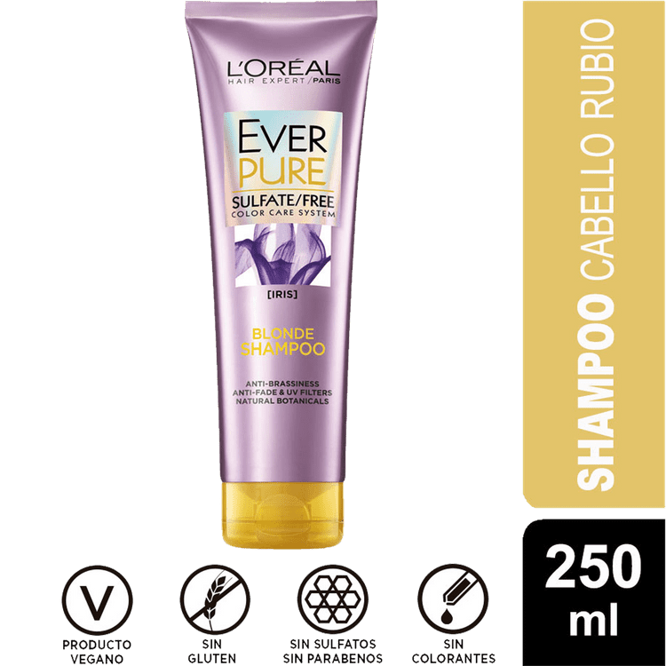 Ficha técnica e caractérísticas do produto Shampoo Hair Expertise Everpure Blonde 250 Ml