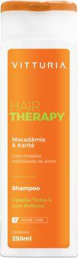 Shampoo Hair Therapy Macadâmia e Karité 250ml Cabelos Tintos e Reflexos - Vitturia