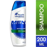 Ficha técnica e caractérísticas do produto Shampoo Head e Shoulders Anticaspa Menthol Sport Men 200mL