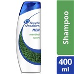 Ficha técnica e caractérísticas do produto Shampoo Head Shoulders Anticaspa Menthol Sport Masculino - 400mL