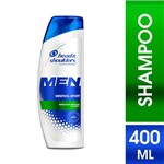 Ficha técnica e caractérísticas do produto Shampoo Head Shoulders Men Menthol Refrescante 400ml