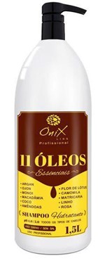 Shampoo Hidratante 11 Óleos Essenciais Onix Liss 1L