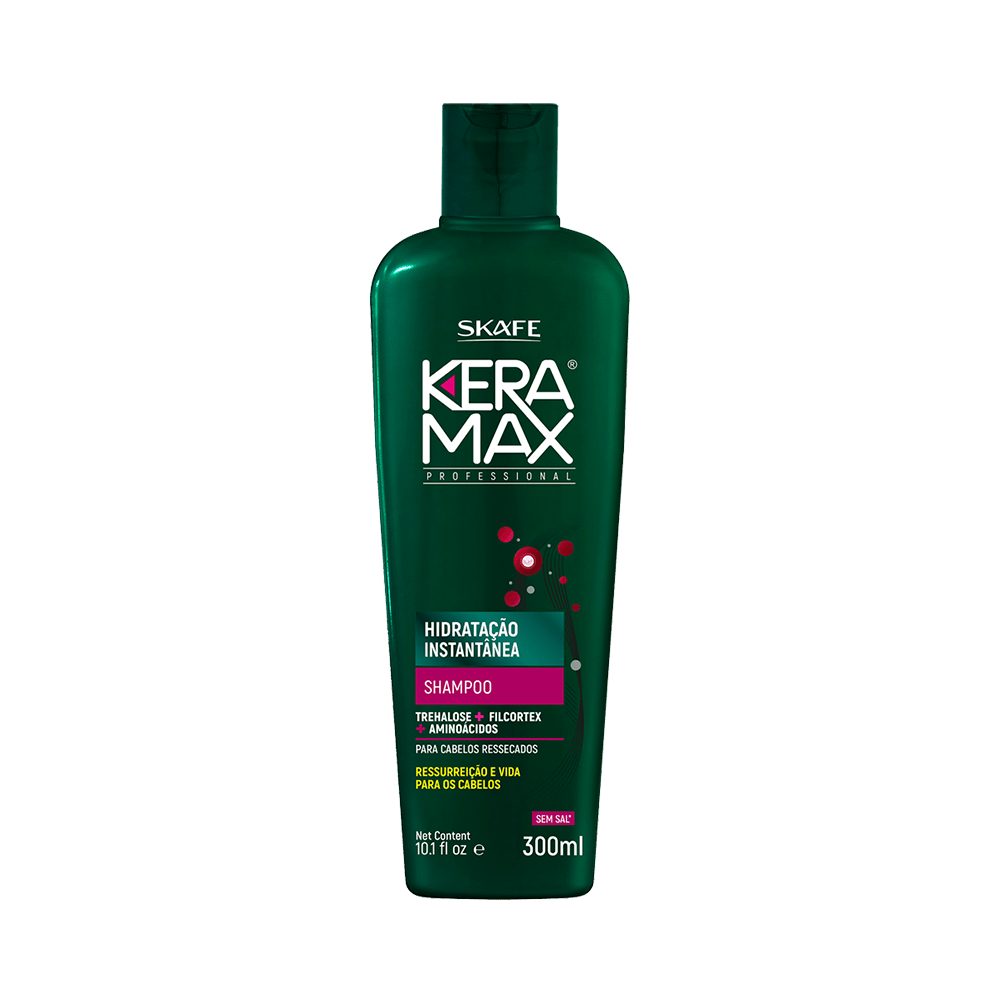 Ficha técnica e caractérísticas do produto Shampoo Keramax Hidratação Instantânea 300ml