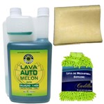 Ficha técnica e caractérísticas do produto Shampoo Lava Auto 1:400 Melon Easytech Luva Couro de Secagem