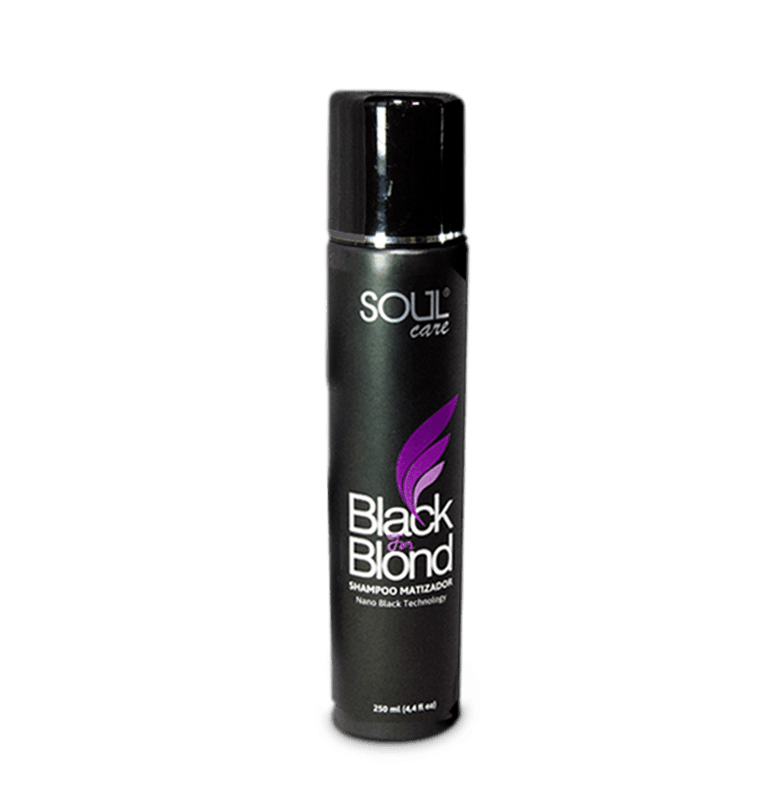 Ficha técnica e caractérísticas do produto Shampoo Matizador Blond para Loiras Soul Black 250 Ml