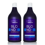 Ficha técnica e caractérísticas do produto 2 Shampoo Matizador EFAC Blond Hair - 1L cada