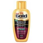 Ficha técnica e caractérísticas do produto Shampoo Niely Gold Compridos + Fortes 300ml