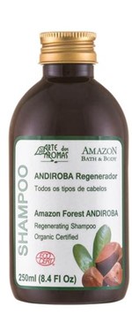 Shampoo Orgânico Andiroba para Cabelos Oleosos 250ml - Arte dos Aromas