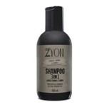 Ficha técnica e caractérísticas do produto Shampoo para Barba 3x1 Zyon Cosméticos 150ml