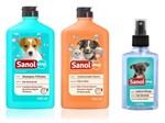 Ficha técnica e caractérísticas do produto Shampoo para Cães Filhotes + Perfume Colônia Filhotes Baby + Condicionador Neutro Sanol - Kit Banho Cães Filhotes